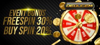 Event Bonus Free Spin 30% dan Buy Spin 20%